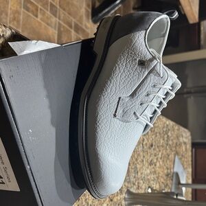 Men's White and Gray Athletic Shoes